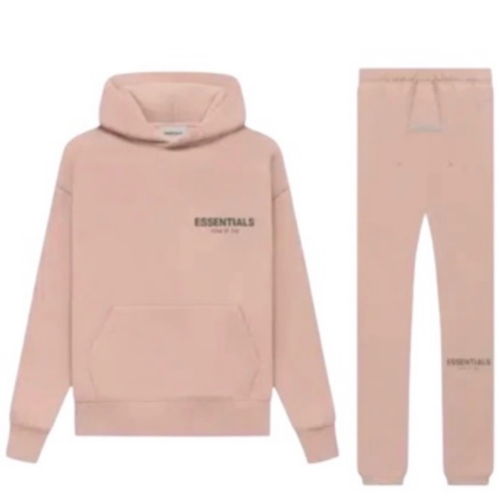 Essentials Light Tan Hoodie and Joggers Set